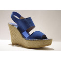 Platform espadrille in nubuck