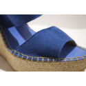 Platform espadrille in nubuck