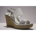 Espadrille Compensée Dentelle