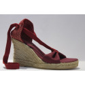 "Penelope" Lace-ups espadrille High Heel