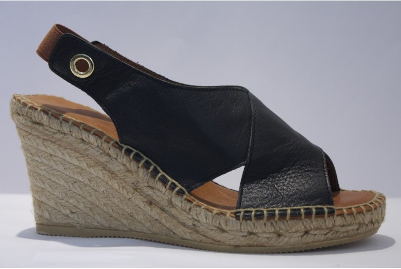 Espadrille Escarpin cuir