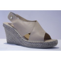 Leather Sling back espadrille