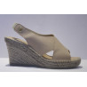 Espadrille Escarpin cuir