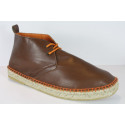 Leather boots espadrille