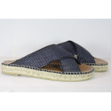 Leather sandals espadrille