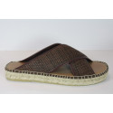 Leather sandals espadrille