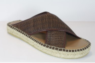 Espadrille Sandale cuir