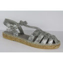 Espadrille "Méduse" en cuir