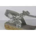 Espadrille "Méduse" en cuir