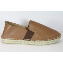 Slip-ons leather espadrille