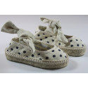 Espadrille Ballerine foulard pois