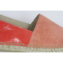 Espadrille Bi-matière hand sewn Leather 