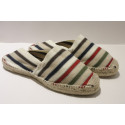 Striped Traditional hand sewn Espadrille 