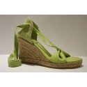 "Penelope" Lace-ups espadrille Summer Color High Heel