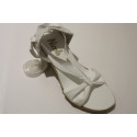 "Penelope" Lace ups espadrille with medium heel