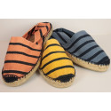 Striped stone washed espadrille
