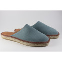 Slippers espadrilles in stone washed