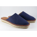 Slippers espadrilles in stone washed