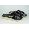 espadrille mule criss cross