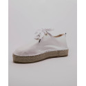 Baskets Espadrille plateforme en cuir