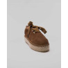 Baskets Espadrille plateforme en cuir