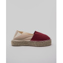 Platform espadrille two tones