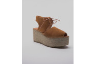 Sandale Espadrille compensée style bottine
