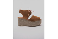 Sandale Espadrille compensée style bottine