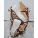 Sandale Espadrille compensée style bottine
