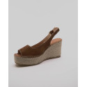 Espadrille compensée bride arrière