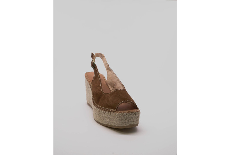 Espadrille compensée bride arrière