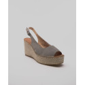 Espadrille compensée bride arrière
