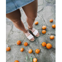 Espadrille plateforme sandale coton bio