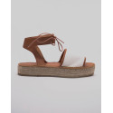 Espadrille plateforme sandale coton bio