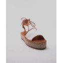 Espadrille plateforme sandale coton bio