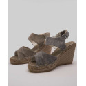 Sandale espadrille femme en lin