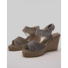 Sandale espadrille femme en lin