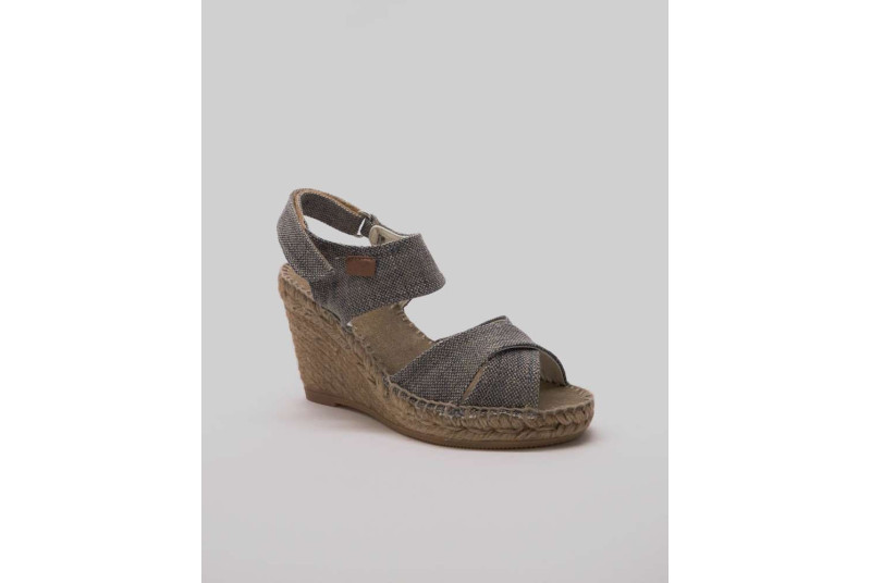 Sandale espadrille femme en lin