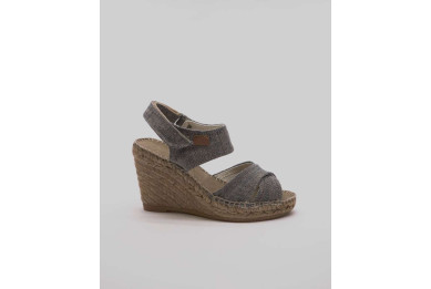 Sandale espadrille femme en lin