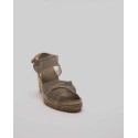Sandale espadrille femme en lin