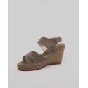 Sandale espadrille femme en lin