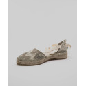 Espadrille profilé à lacet et chevron