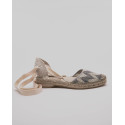 Espadrille profilé à lacet et chevron
