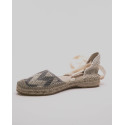 Espadrille profilé à lacet et chevron