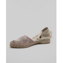 Espadrille profilé à lacet et chevron