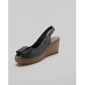 Espadrille escarpin avec noeud (cathy)