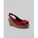 Espadrille escarpin avec noeud (cathy)