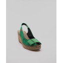 Espadrille escarpin avec noeud (cathy)