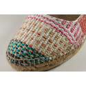 Espadrille Sling Back mix jute et raphia