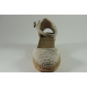Espadrille coton  and yute braided with buckle (cunit)